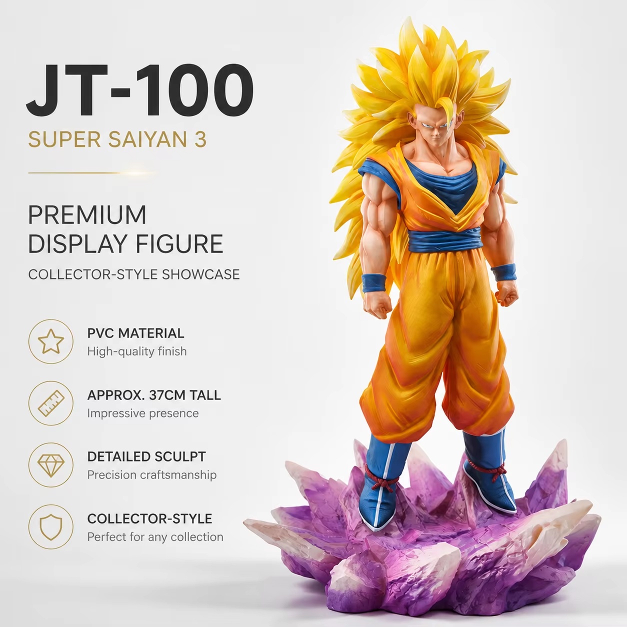 37cm Jt Studio Dragon Ball Z S - đánh giá và giá Resin Art Goku