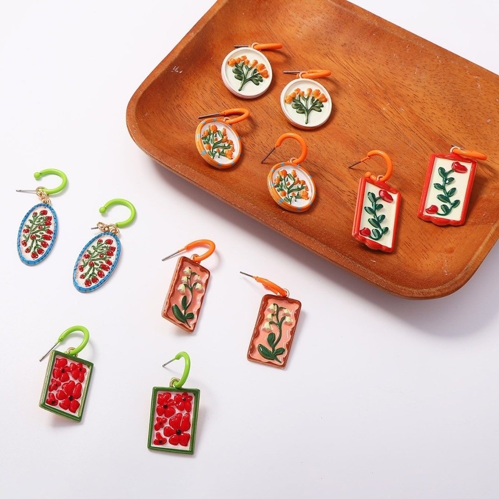 Resin Bohemian Pendant Earring - đánh giá và giá Resin Art Ring