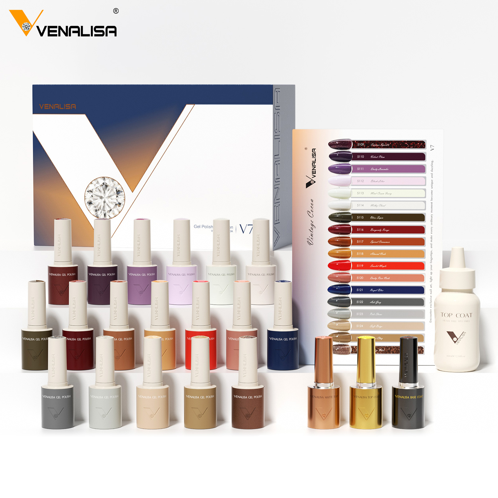 VENALISA V7 Gel Nail Polish 18 - đánh giá và giá Resin Art All