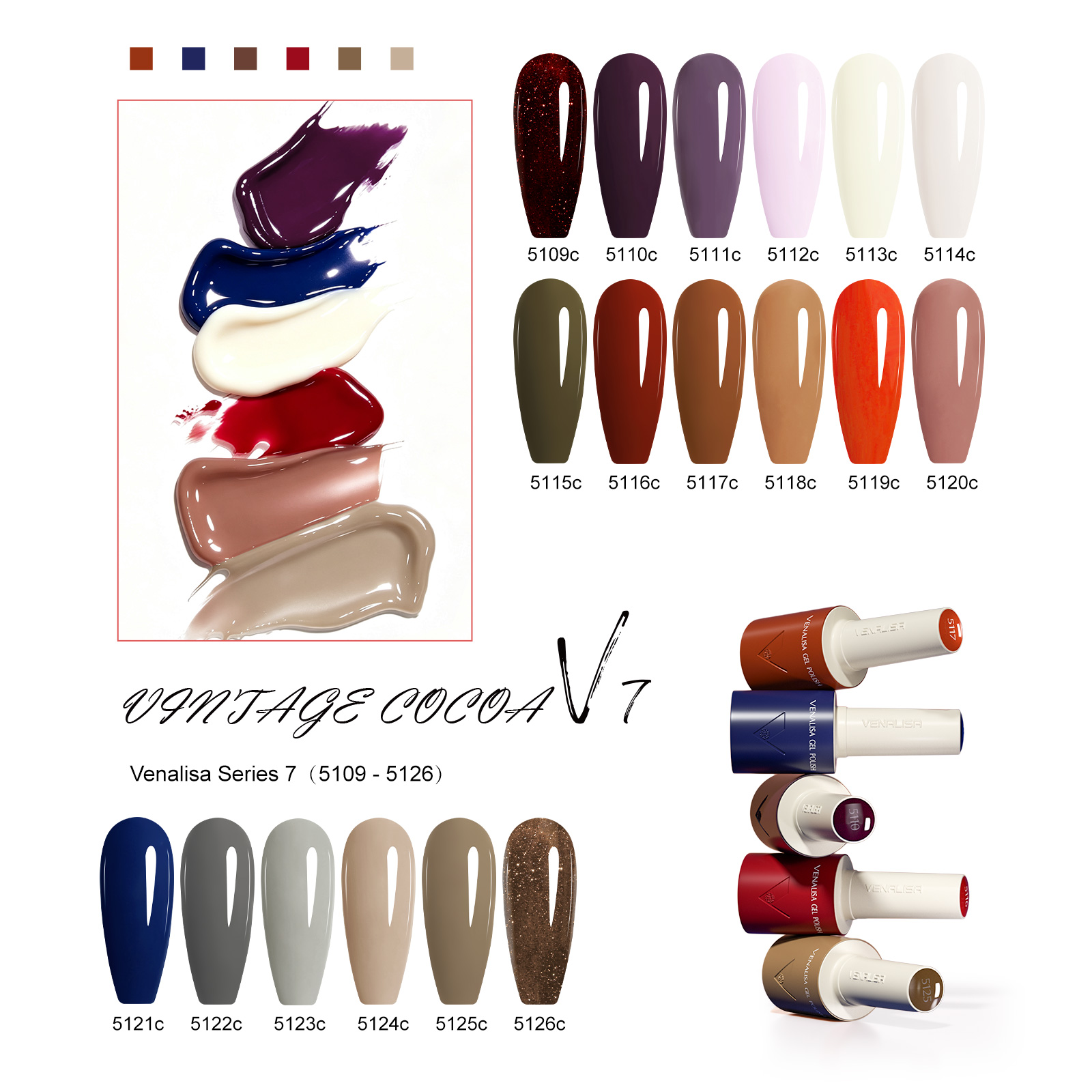 VENALISA V7 Gel Nail Polish 18 - đánh giá và giá Resin Art All