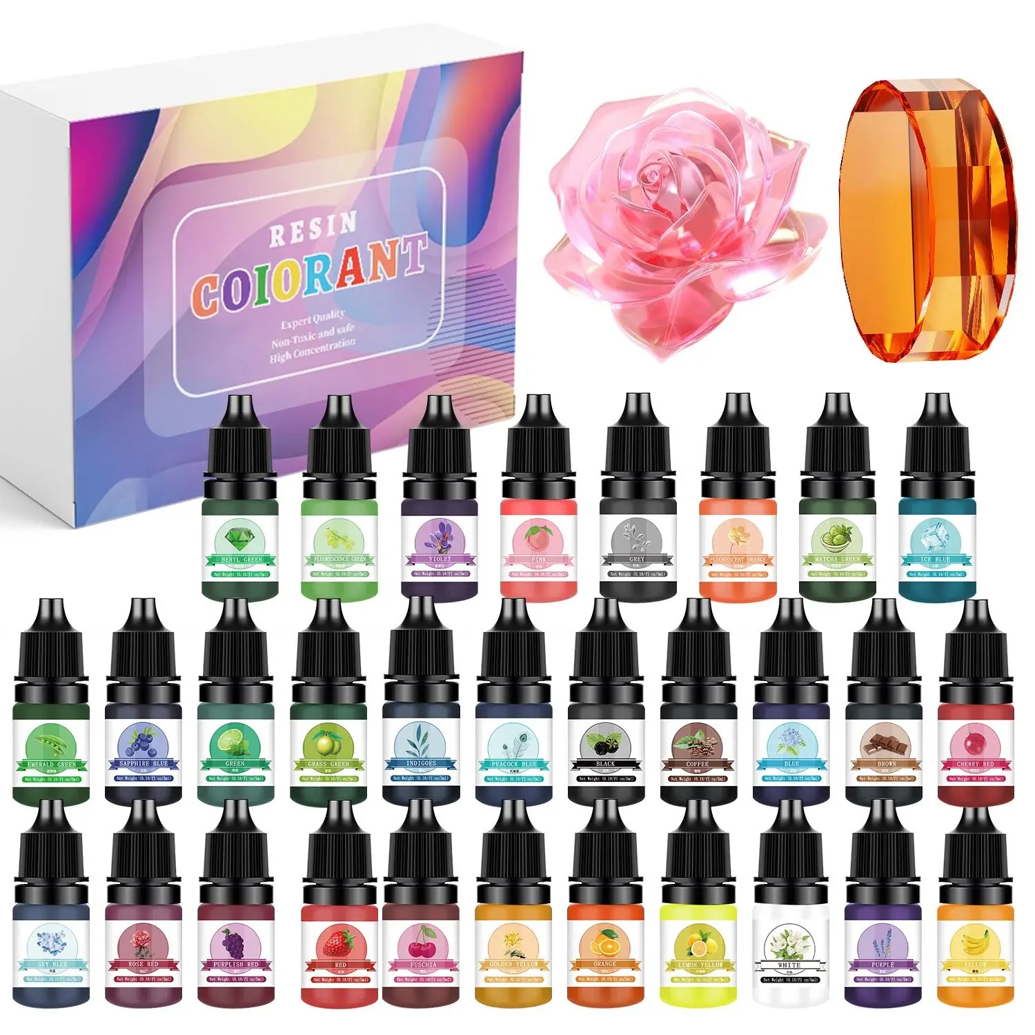 30Colors 5ml Epoxy Resin Pigme - đánh giá và giá Resin Dye Opaque