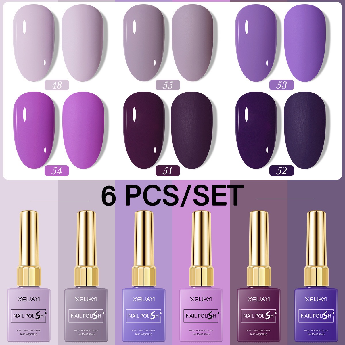 6PCS/SET 15ml Gel Nail Polish  - đánh giá và giá Resin Art All