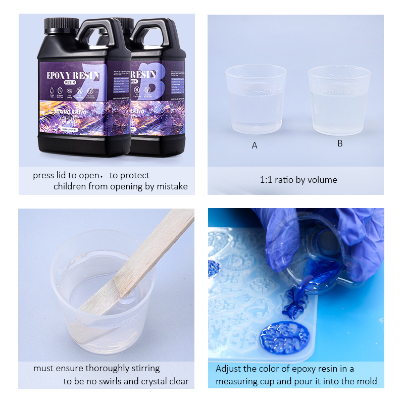 1:1 Ratio Epoxy Resin Kit Anti - đánh giá và giá Resin Art Ratio