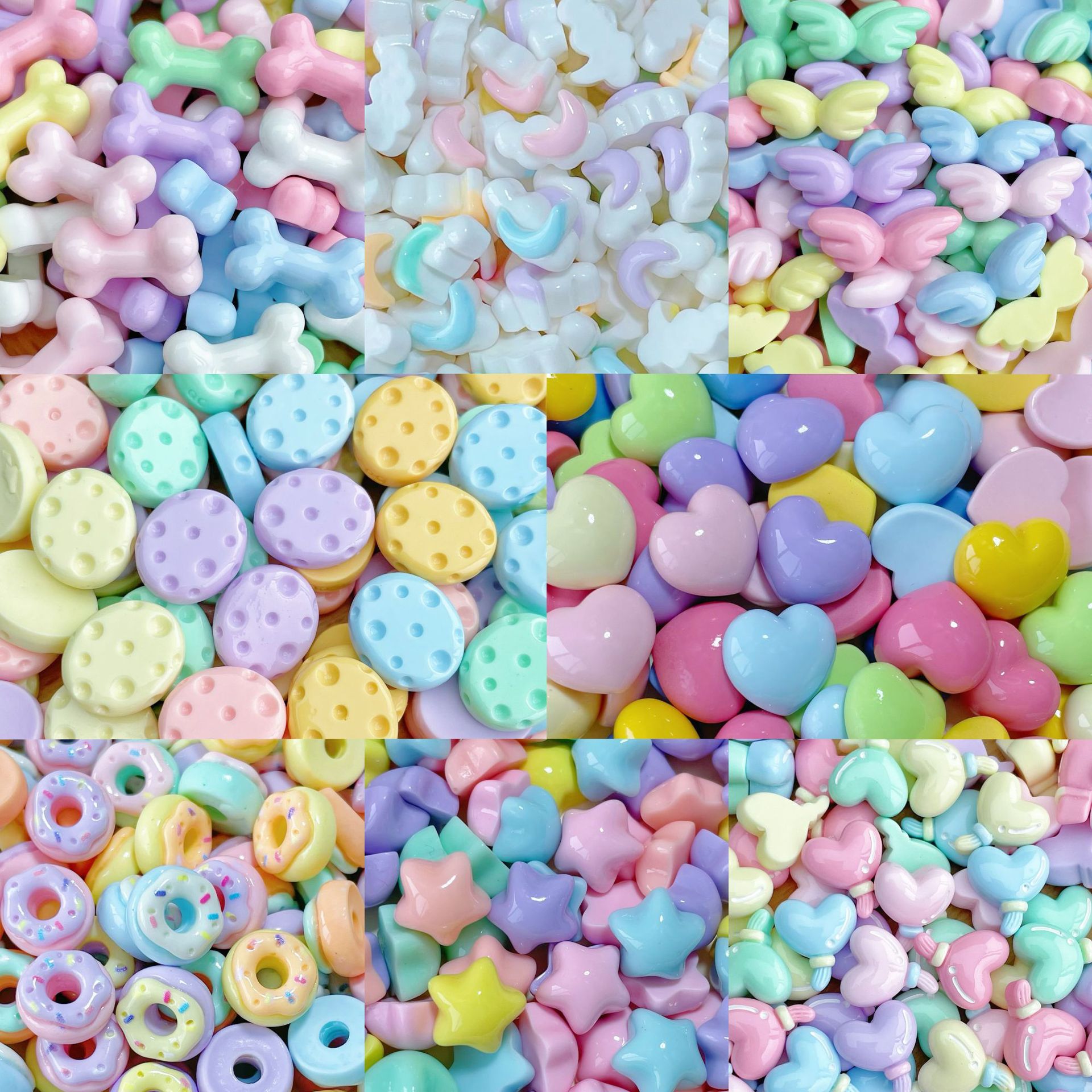 20/30/50Pcs Mixed Mini Cartoon - đánh giá và giá Resin Art Earrings Material