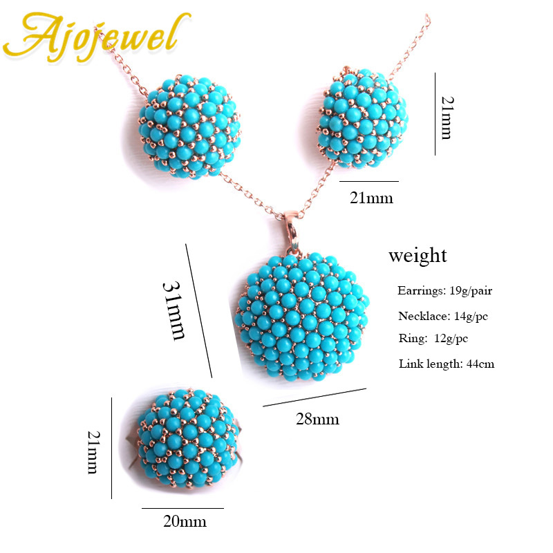Ajojewel Màu Xanh Mới Cẩm Tú C - đánh giá và giá Resin Art Ring