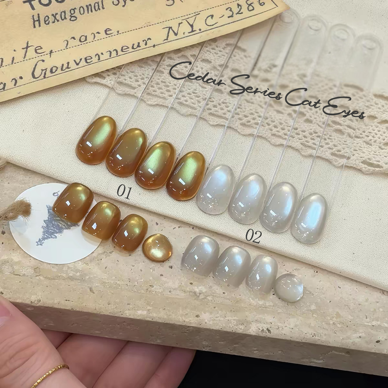 1pcs WS Cedar Cat Eye Gel Nail - đánh giá và giá Resin Art All