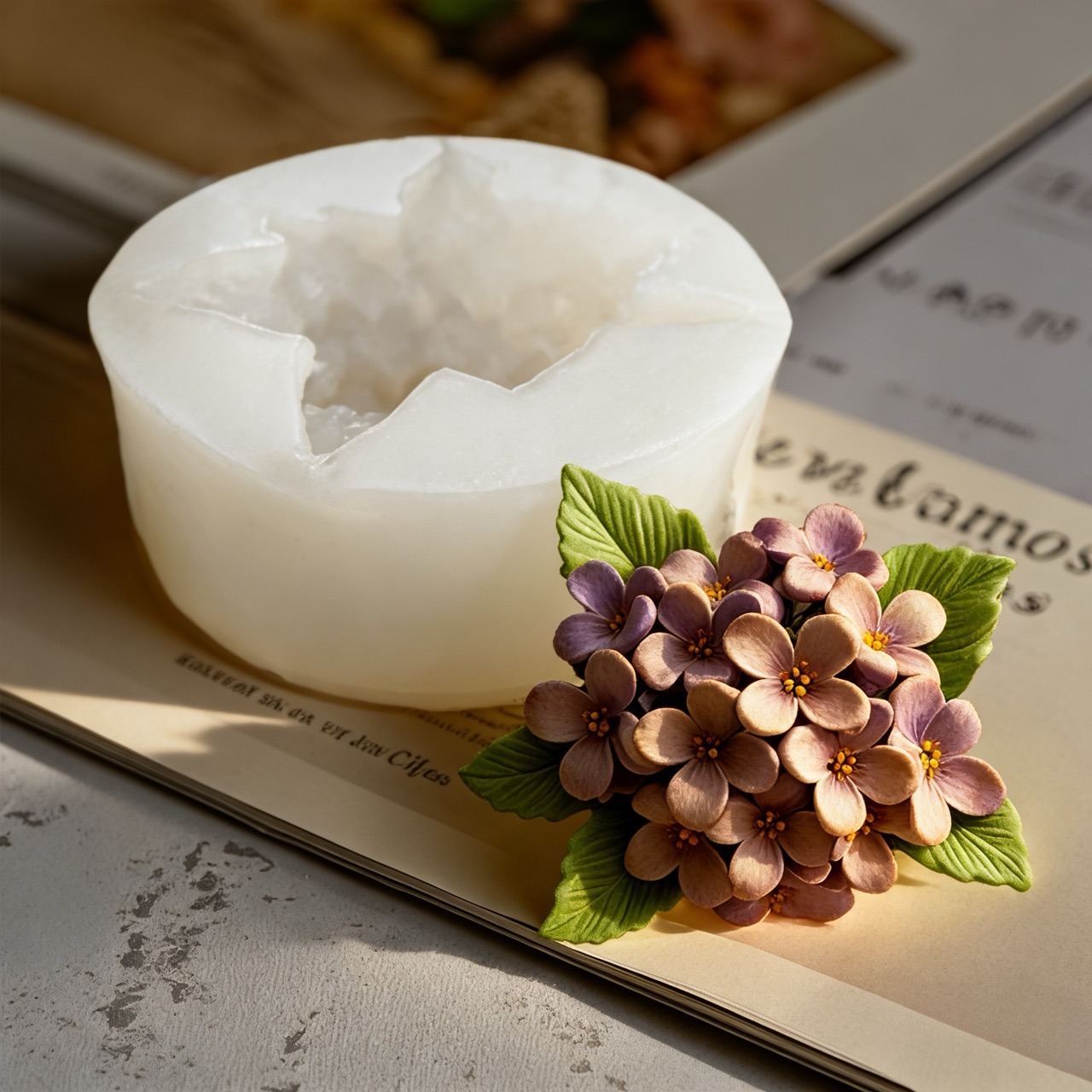 2-Piece 3D Rose and Lilac Sili - đánh giá và giá Resin Art All
