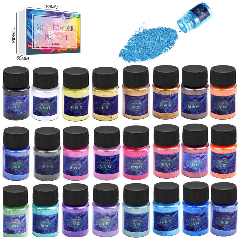 24 Màu Nhựa Dính Thuốc Nhuộm M - đánh giá và giá Resin Dye Opaque