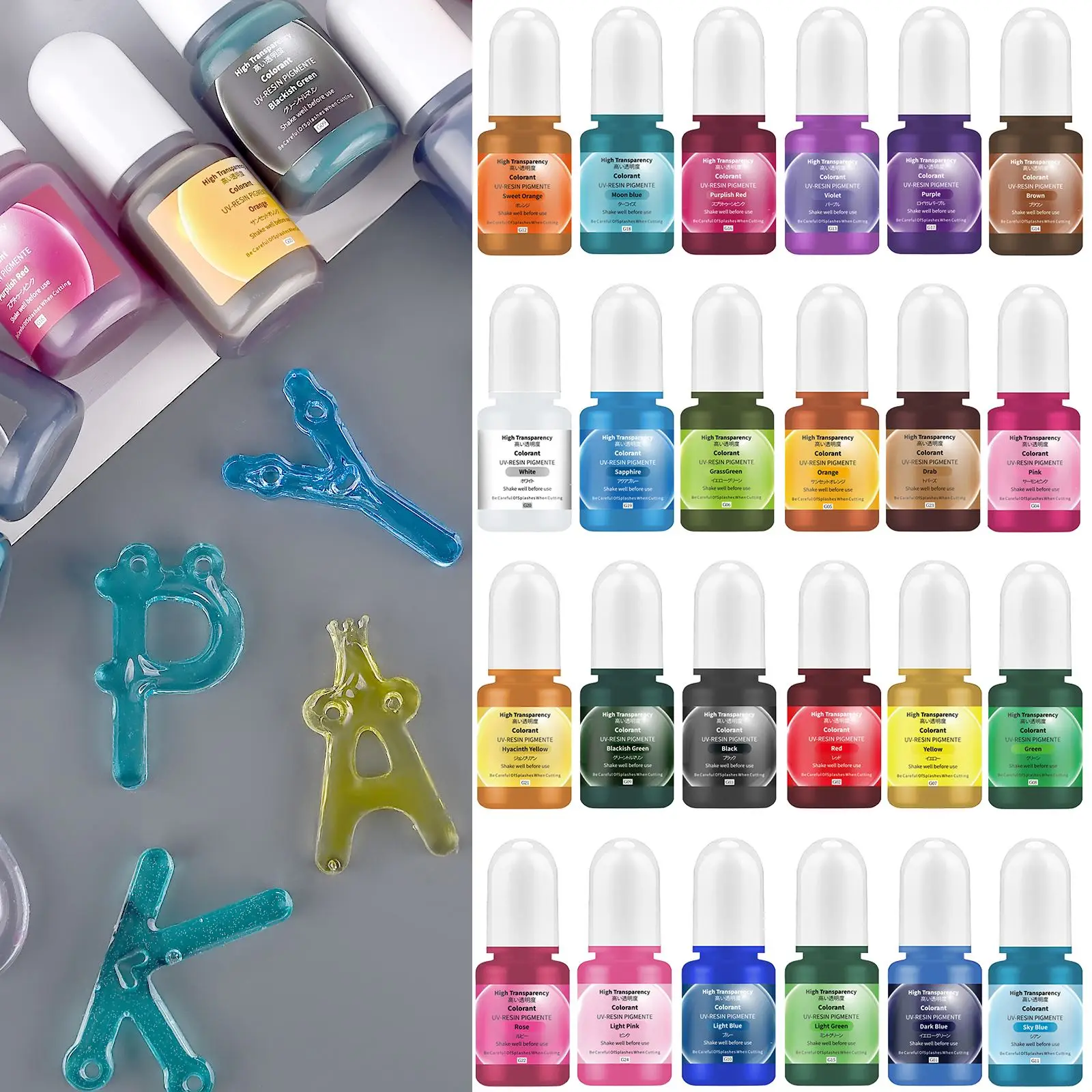 24Colors 5ml Epoxy Resin Pigme - đánh giá và giá Resin Dye Opaque