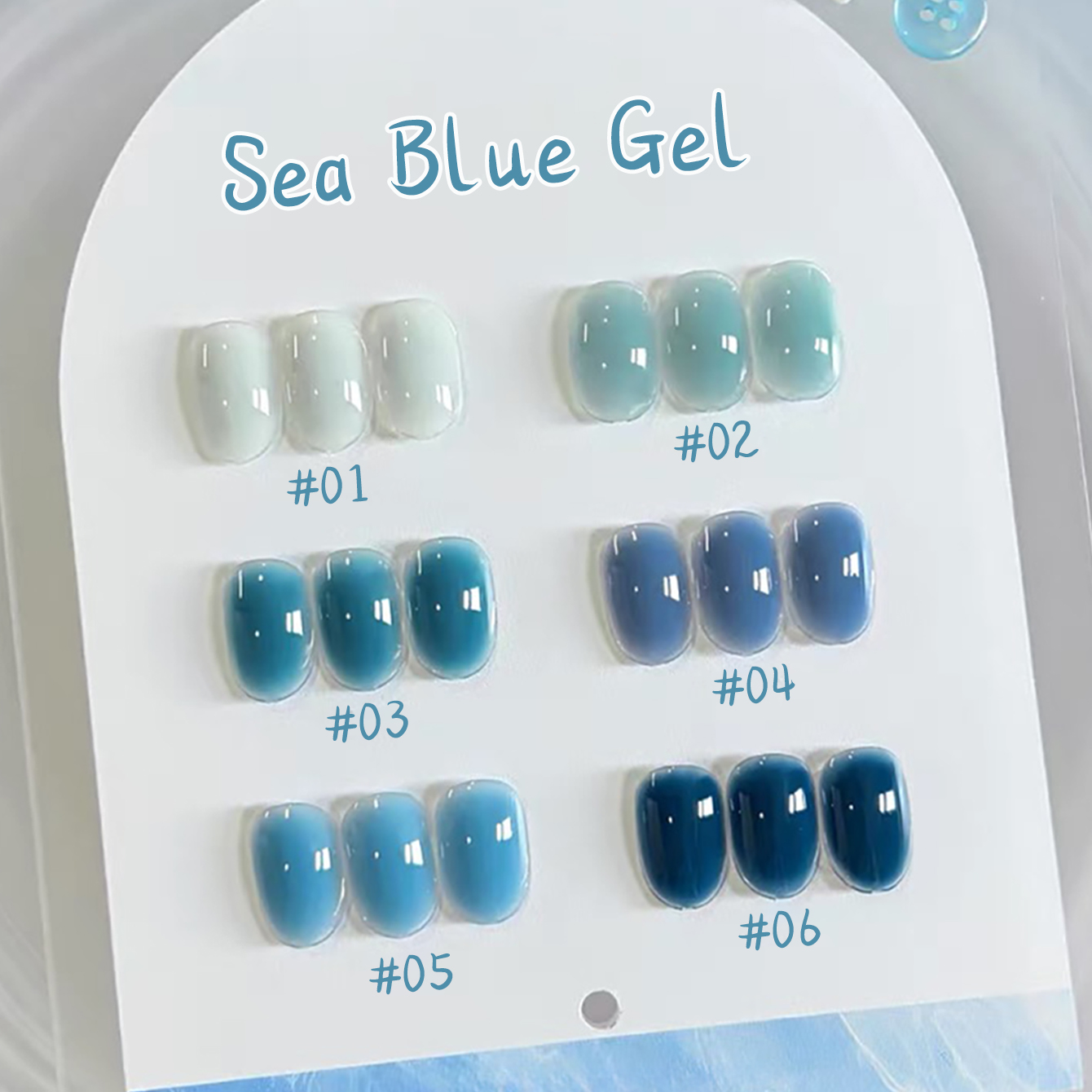 1-10pcs WS Ice Transparent Blu - đánh giá và giá Resin Art All
