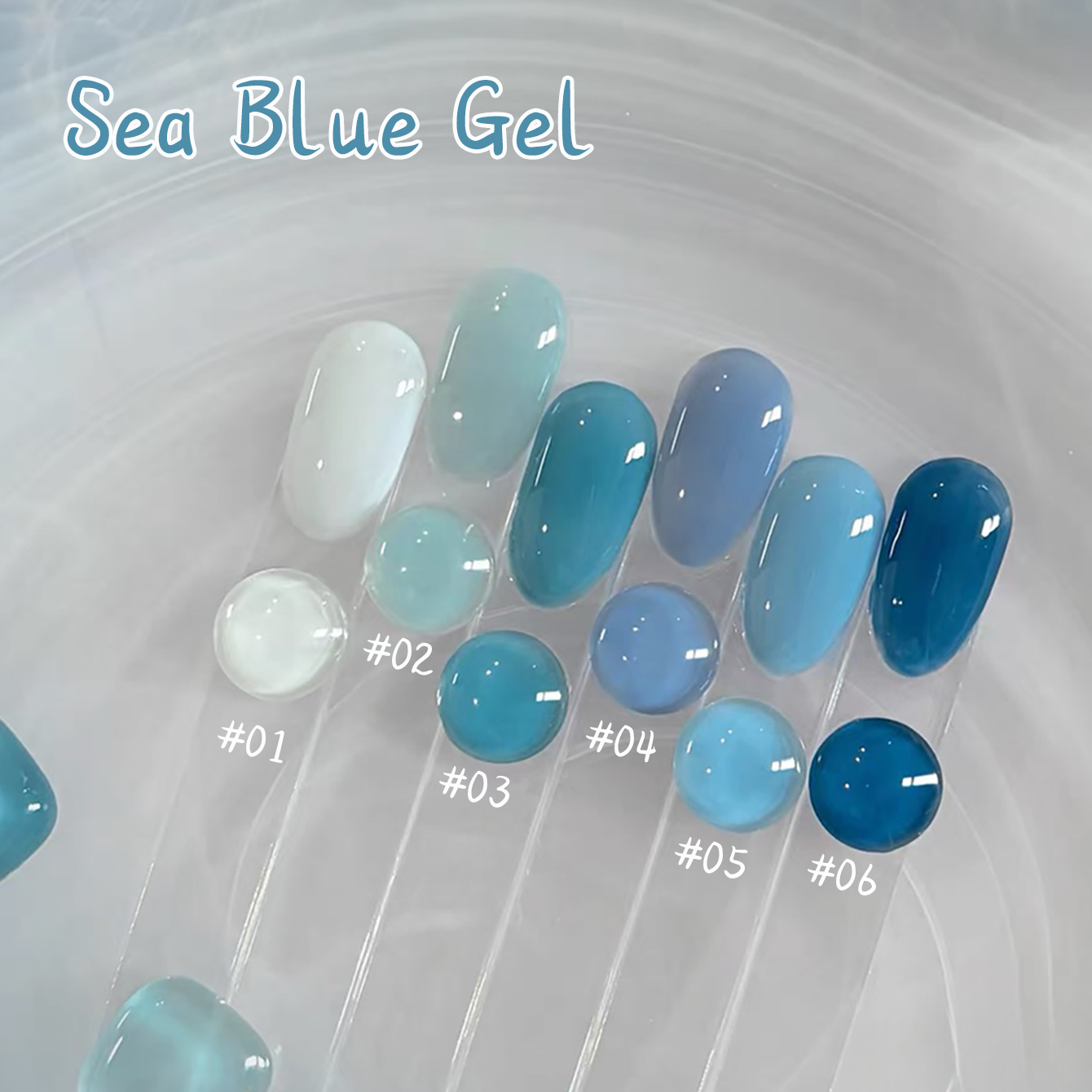 1-10pcs WS Ice Transparent Blu - đánh giá và giá Resin Art All